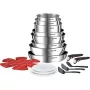 Tefal Ingenio Emotion L897SK04 20 dalių puodų ir keptuvių rinkinys, sidabrinis