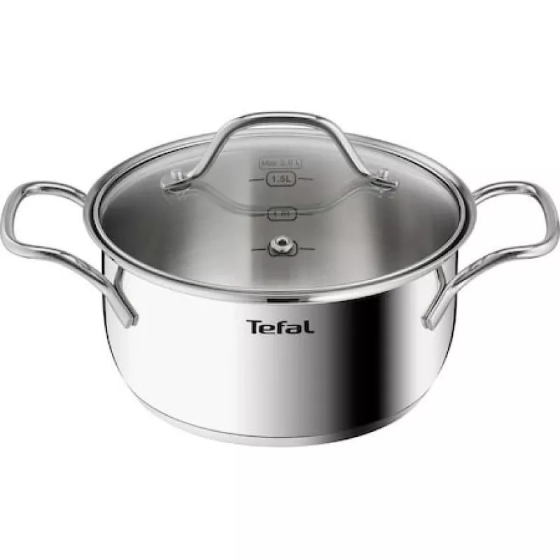 Tefal Intuition B864SA74 Nerūdijančio plieno puodų ir keptuvių rinkinys, 10 dalių, tinka indukcijai, tinka orkaitei, galima plauti indaplovėje