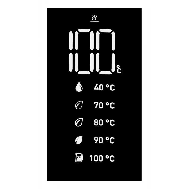 Tefal KO854830 1 litro elektrinis virdulys su temperatūros kontrole, juodas