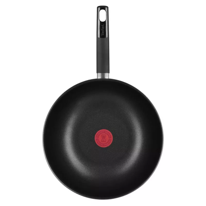 Tefal Simplicity 28 cm Wok keptuvė B5821902 – aliumininė su nepridegančia danga ir Thermo-Spot indikatoriumi, tinka dujoms, elektrinei, keraminei, halogeninei viryklei