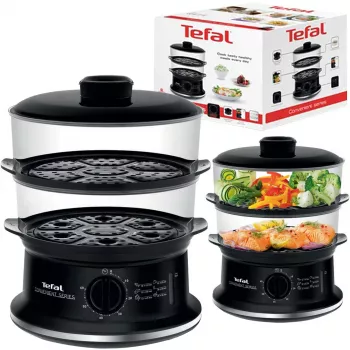 Garinis virėjas Tefal Convenient VC140135, 2 krepšeliai, 6 l, 900 W, juodas