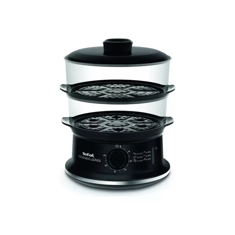 Tefal VC140135 Convenient Garų viryklė, 2 krepšeliai, 6,5 L, 900 W, juoda