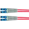 TELEGÄRTNER 10m LC to LC OM4 Duplex 50/125 daugiamodis optinis pataisos kabelis, violetinė LSZH 100011512