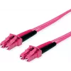 TELEGÄRTNER 10m LC to LC OM4 Duplex 50/125 daugiamodis optinis pataisos kabelis, violetinė LSZH 100011512