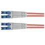 TELEGÄRTNER 10m LC to LC OM4 Duplex 50/125 daugiamodis optinis pataisos kabelis, violetinė LSZH 100011512