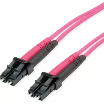 Telegärtner LC į LC OM4 dvigubas optinis komutacinis kabelis, 2m, violetinis 100011327