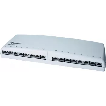 Telegärtner MPD16 K Patch Panel - 16 Prievadų RJ45 - Cat.6a - Alpių Balta
