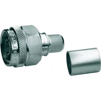 Telegärtner N-Type crimp jungtis RG-213/U, 50 omų, tiesi, nikeliuoto žalvario, auksuoto kontakto, 1 vnt. (J01020A0107)