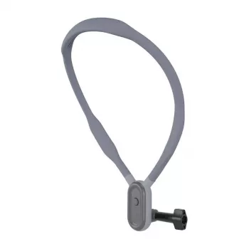 TELESIN Neckband for Sports Cameras and Phones - Magnetic Quick Release, Ergonomic Design, Black