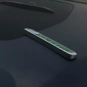 Tellur Laikino Automobilio Parkavimo Telefono Numerio Kortelė Metalinis Sidabras