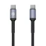 Tellur Type-C į Type-C laidas 3A PD60W 2m Nylon Black