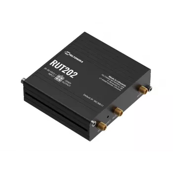 Teltonika RUT202 - 4G LTE belaidis maršrutizatorius, Wi-Fi 4, 2x Ethernet, DIN bėgelis