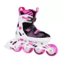 Tempish Gokid Girl Reguliuojami riedučiai mergaitėms, EU 29-32 – 64 mm PU ratai, ABEC 5 guoliai, rožinė/balta/violetinė