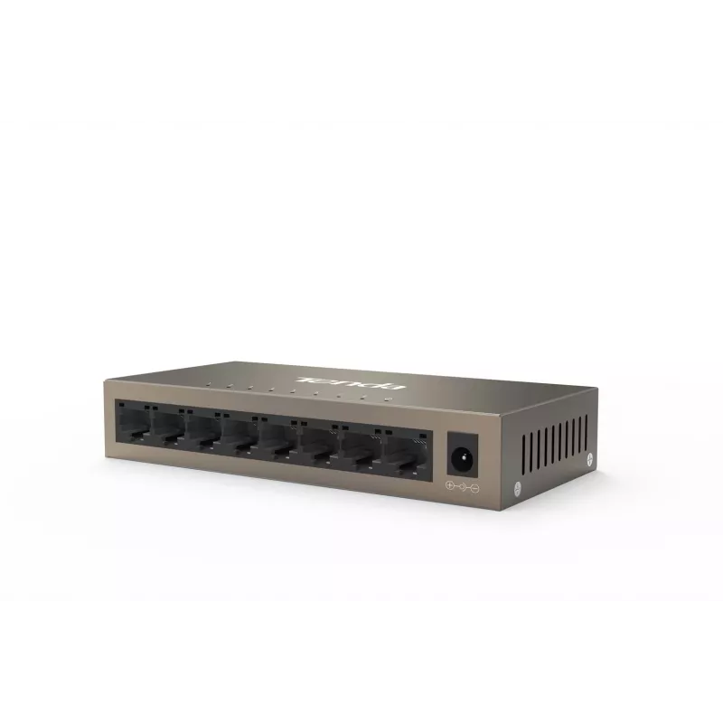 Tenda TEG1008M 8 prievadų Gigabit Ethernet jungiklis | 16 Gbps metalinis stalinis