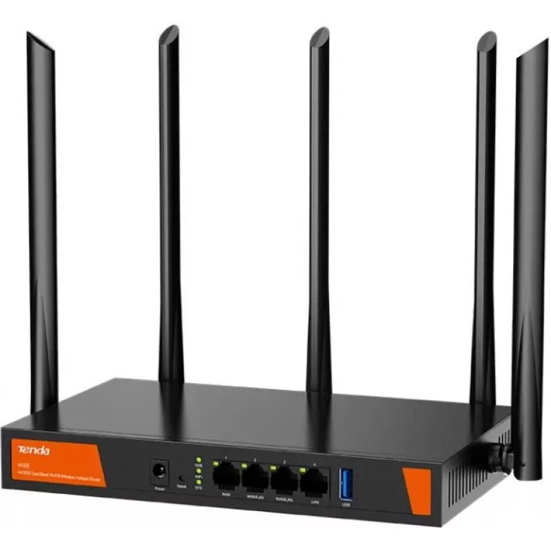 Tenda W30E AX3000 maršrutizatorius Gigabit Ethernet dviejų juostų (2,4 GHz / 5 GHz) juodas