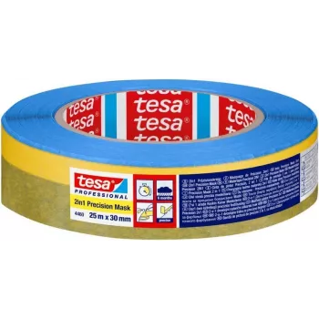 tesa 04460-00002-00 Precizinė maskavimo juosta Washi popierius 25 m x 30 mm Geltona
