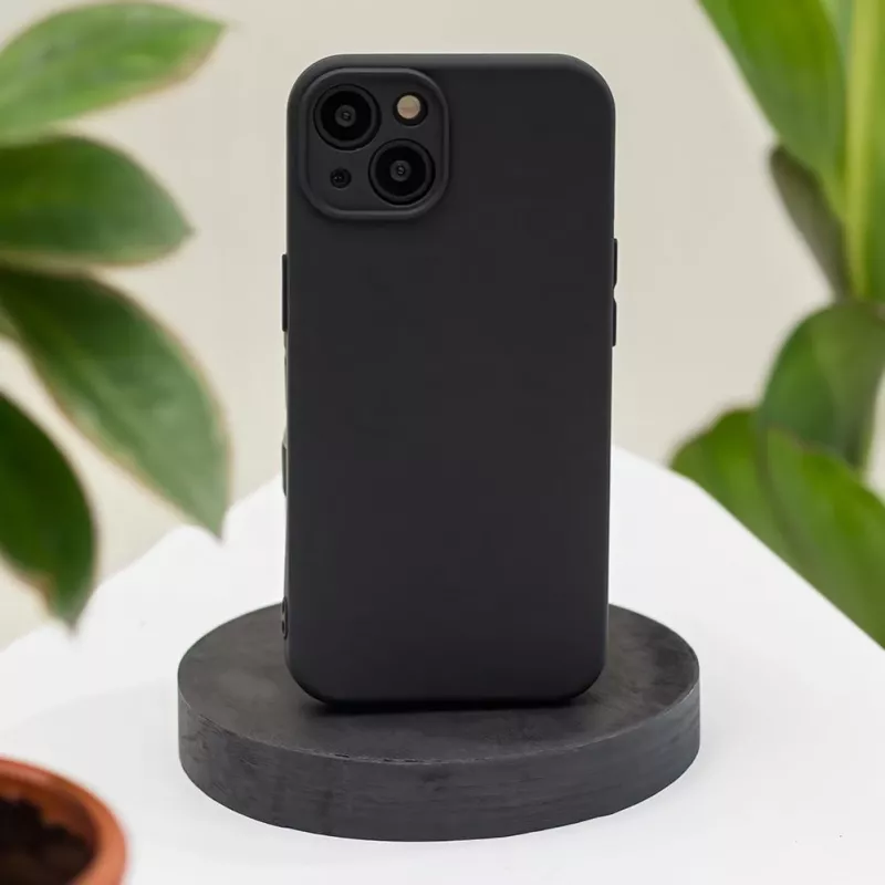 TFO Silicone dėklas, skirtas Xiaomi Redmi A7 Pro - matinės juodos spalvos smūgiams atsparus galinis dangtelis
