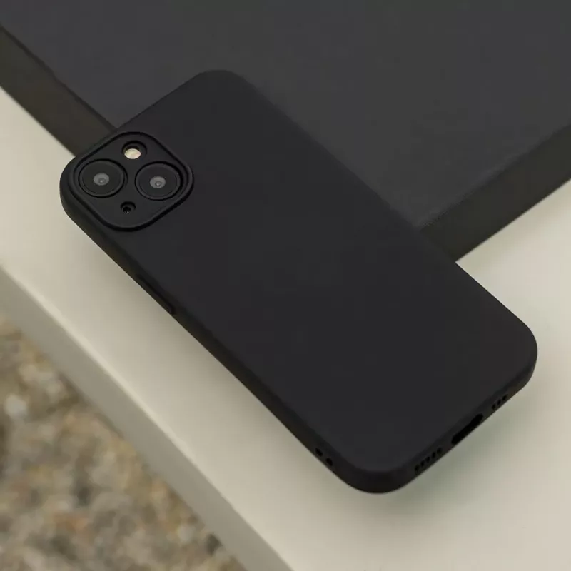 TFO Silicone dėklas, skirtas Xiaomi Redmi A7 Pro - matinės juodos spalvos smūgiams atsparus galinis dangtelis