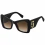THE MARC JACOBS MARC761S807 Moteriški katininiai akiniai nuo saulės, juodas acetatas, pilki gradientiniai lęšiai, 52 mm