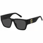 THE MARC JACOBS Moteriški Akiniai nuo Saulės MARC646S807 - Kvadratinis Acetatinis Rėmas, Pilki Gradientiniai Lęšiai, UV400 Apsauga, 57 mm Lęšio Plotis