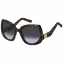 Moterų akiniai nuo saulės THE MARC JACOBS MARC808S086 - juodas acetatinis rėmelis, pilki gradientiniai stiklai, 57 mm
