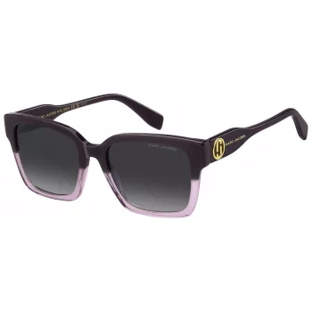 THE MARC JACOBS Moteriški Akiniai nuo Saulės MARC814SB3V – Juodas Acetato Rėmas, Pilki Gradientiniai Stiklai, 53mm