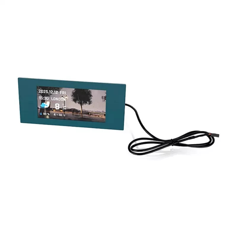 Thermaltake 6.0 inch LCD Panel Kit View 600 TG – juodas, USB 2.0, 480x800, PC monitoring