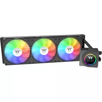 Thermaltake LB360-S ARGB (Gunmetal) All-in-One Liquid Cooler, 360mm Radiator, 3x 120mm Fans, 2,1 inch IPS LCD Display