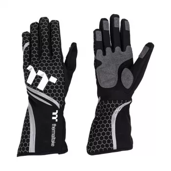 Thermaltake Sim Gloves Black XL (Tt eSPORTS) – Sim Racing pirštinės
