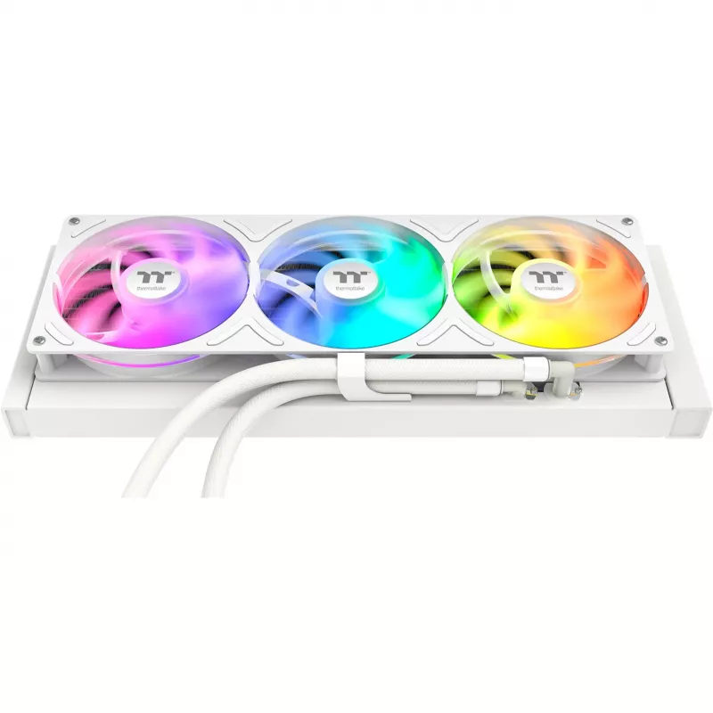 Thermaltake ST360 Ultra Snow 360 mm viso skysčio aušintuvas, 7 colių IPS LCD, baltas
