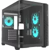 Thermaltake Vision 330 CR ARGB SE Edition Mid Tower Case, Black, 3x Tempered Glass Panels, 3x CT140 ARGB Fans