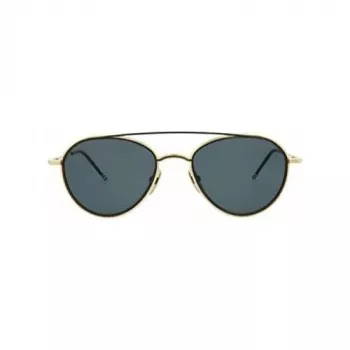 Thom Browne TB109ATGLDBLK Unisex Aviator Akiniai Titaninis Rėmas Tamsiai Žalia Lęšis 53/20/141 mm