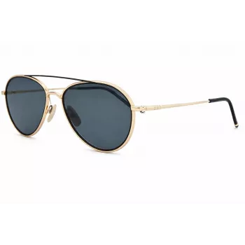 Thom Browne TB109ATGLDBLK Unisex Aviator Akiniai Titaninis Rėmas Tamsiai Žalia Lęšis 53/20/141 mm