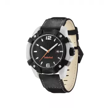 TIMBERLAND Vyriškas laikrodis Chocorua Quartz Analog 44 mm Nerūdijančio plieno korpusas Rudo odos dirželis 13326JPGYB02B