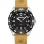 Timberland Henniker II Analoginis Kvarcinis Laikrodis Vyrams 44mm Nerūdijančio Plieno Korpusas Rudo Odos Dirželis TDWGB0029401