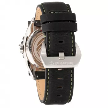 TIMBERLAND Vyriškas laikrodis Henniker II Quartz Analog 45mm nerūdijančio plieno korpusas rudo odos dirželis
