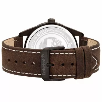 TIMBERLAND Vyriškas Laikrodis TBL16004JYU03 43mm Mėlynas Ciferblatas Ruda Odinė Apyrankė