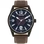 TIMBERLAND Vyriškas Laikrodis TBL16004JYU03 43mm Mėlynas Ciferblatas Ruda Odinė Apyrankė