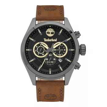 Timberland vyriškas laikrodis TBL16062JYU02 46mm nerūdijantis plienas ir oda