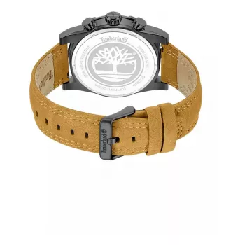 Timberland Vyriškas Laikrodis TDWGF2230406M 46mm Nerūdijantis Plienas Mėlynas Ciferblatas Ruda Odinė Apyrankė