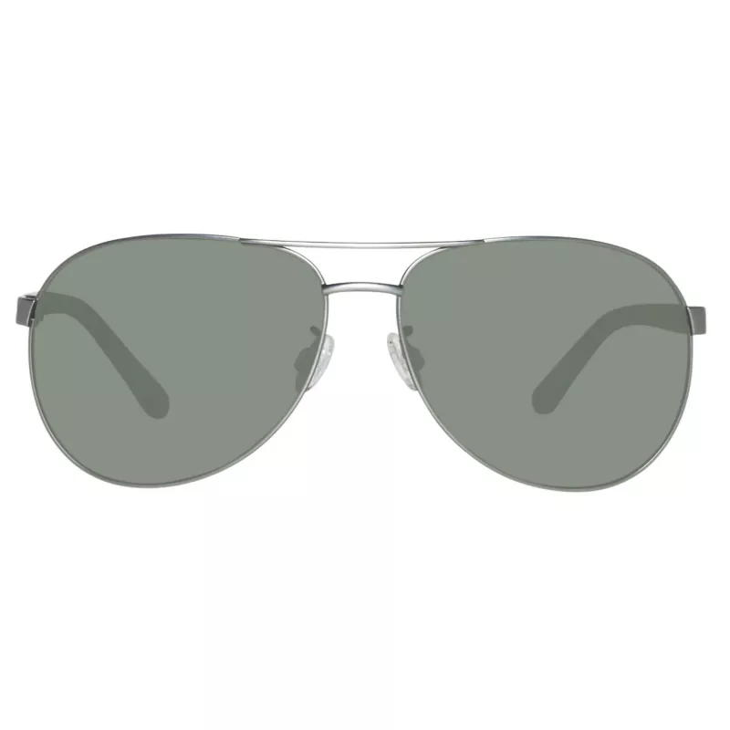 Timberland TB9086-6209D Vyriški poliarizuoti akiniai nuo saulės – Matinis juodas rėmelis, žali lęšiai