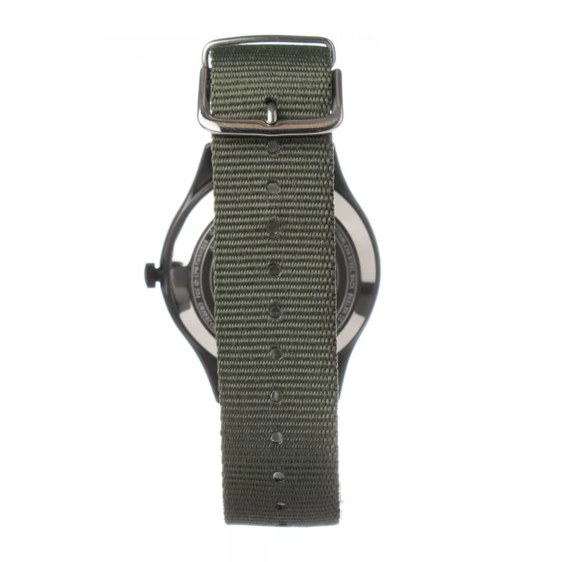 Timex Expedition North Field Post vyriškas analoginis kvarcinis laikrodis 41 mm, žalias ciferblatas, ruda odinė apyrankė TW2V11000LG