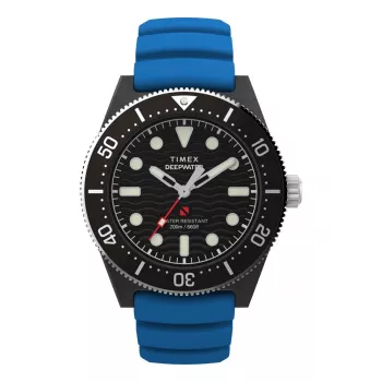 Timex Expedition North Field Post Solar vyriškas laikrodis TW2Y02500 – 43 mm juodas ciferblatas, žalias audinio dirželis, safyro stiklas