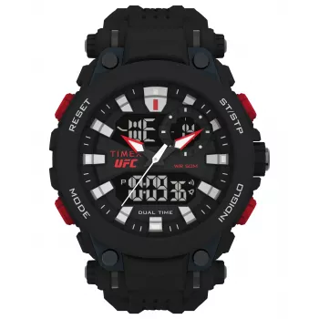 TIMEX Vyriškas Skaitmeninis Kvarcinis Laikrodis TW5M52800 50mm Dervos Korpusas Juoda Dervos Juosta