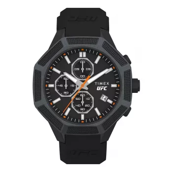 Timex vyriškas laikrodis TW2V87200 Expedition North Field Post – 44 mm saulės kvarcas, nerūdijančio plieno korpusas, žalias audinio dirželis
