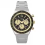 Timex vyriškas laikrodis TW2W64200 su rudu odiniu dirželiu ir juodu ciferblatu, 40 mm