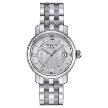 TISSOT T-Classic Bridgeport Moteriškas Kvarcinis Laikrodis 29mm Nerūdijantis Plienas T09701011038
