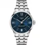 TISSOT T-Classic Chemin des Tourelles moteriškas automatinis laikrodis 32mm mėlynas perlamutrinis ciferblatas deimantiniai indeksai nerūdijančio plieno apyrankė