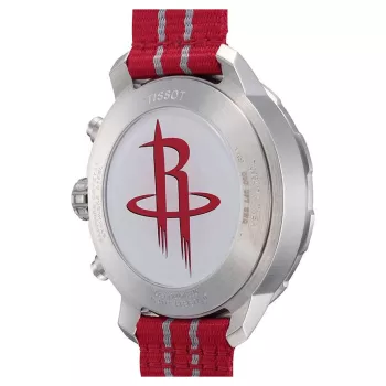 TISSOT T-Sport Chrono XL Classic Vyriškas Laikrodis 42mm Sidabrinis Ciferblatas Mėlynas Tekstilinis Dirželis Šveicariškas Kvarcinis Chronografas T09541717037