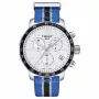 TISSOT T-Sport Quickster Vyriškas Chronografinis Laikrodis 42mm Juodas PVD Plienas ir Nailono Juosta